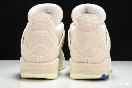 Blank Retro Jordan DQ4909-100 4 Canvas 1117